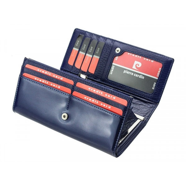 Dámská kožená peněženka Pierre Cardin Romano - modrá