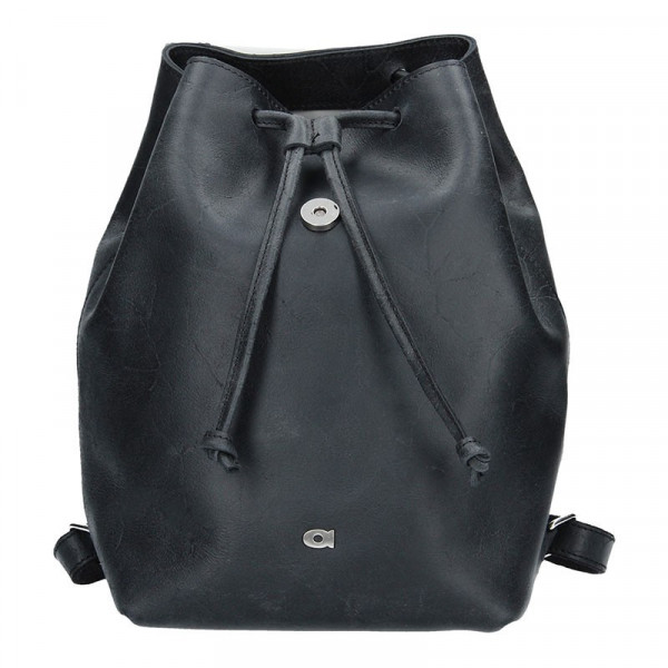 Dámský kožený batoh Daag Fanky GO! 26 - černá