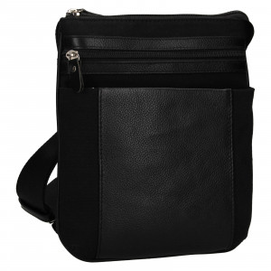 Pánská kožená taška přes rameno SendiDesign Amose - černá