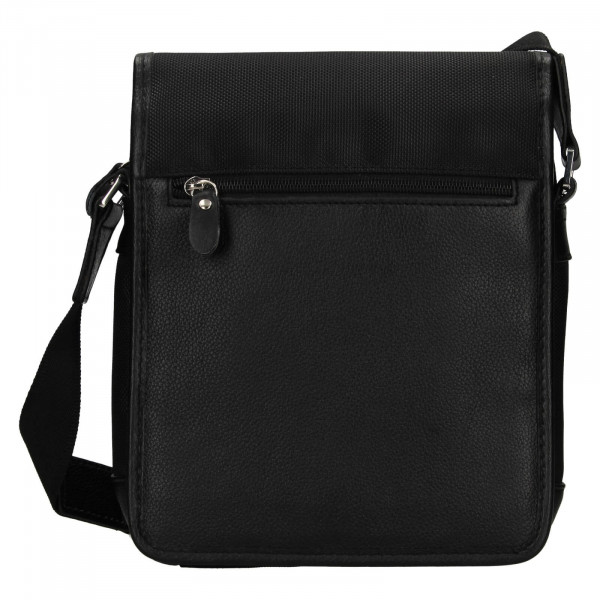 Pánská kožená taška přes rameno SendiDesign Disee - černá