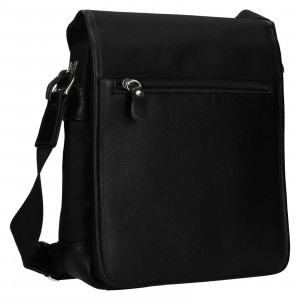 Pánská kožená taška přes rameno SendiDesign Disee - černá