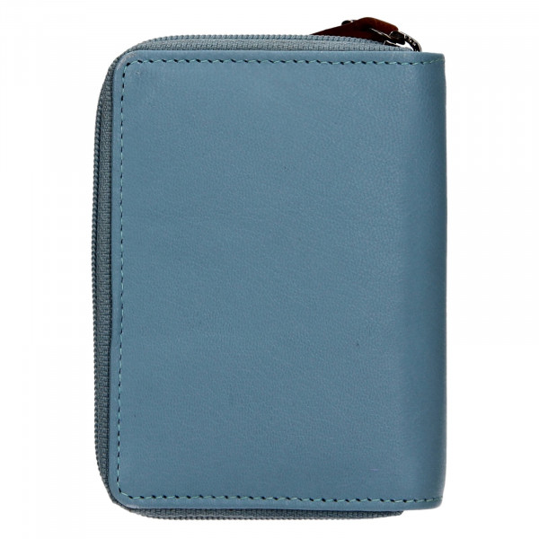 Dámská kožená peněženka Mustang Olga - modrá
