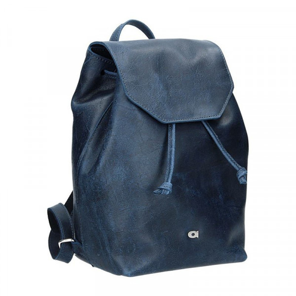 Dámský kožený batoh Daag Fanky GO! 26 - tmavě modrá