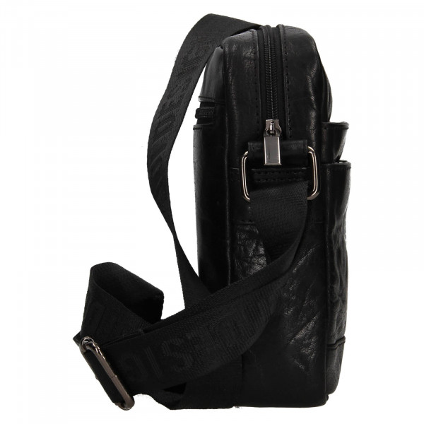 Panská kožená taška přes rameno SendiDesign Jacobe - černá
