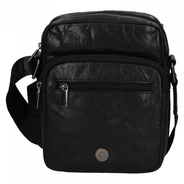Panská kožená taška přes rameno SendiDesign Tomes - černá