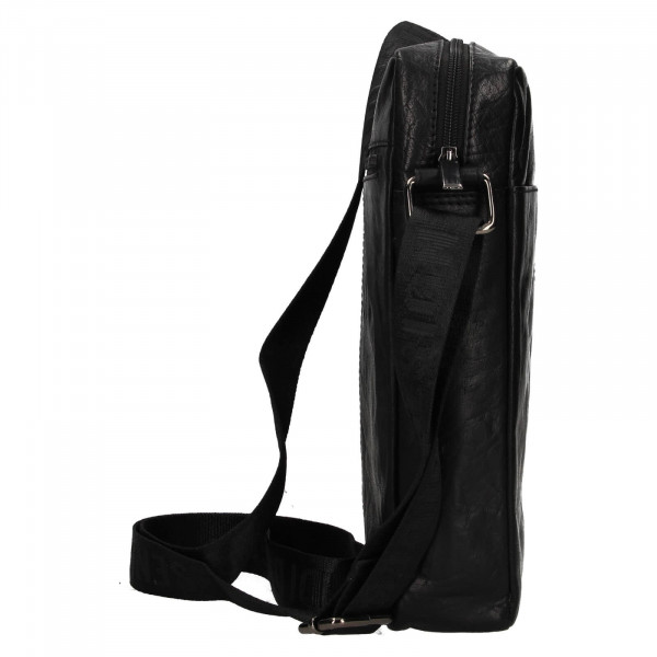 Pánská kožená taška přes rameno SendiDesign Feelixs - černá