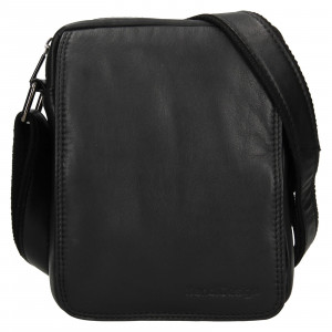 Pánská kožená taška přes rameno SendiDesign Telon - černá