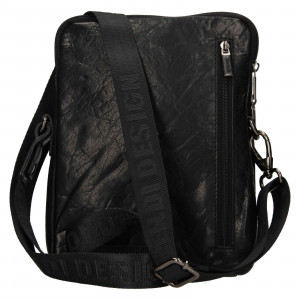 Panská kožená taška přes rameno SendiDesign Ulte - black