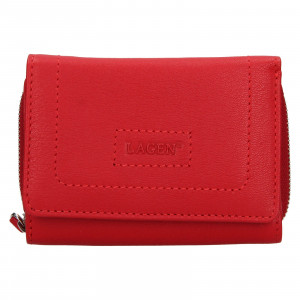 Dámská kožená peněženka Lagen Krista - červená