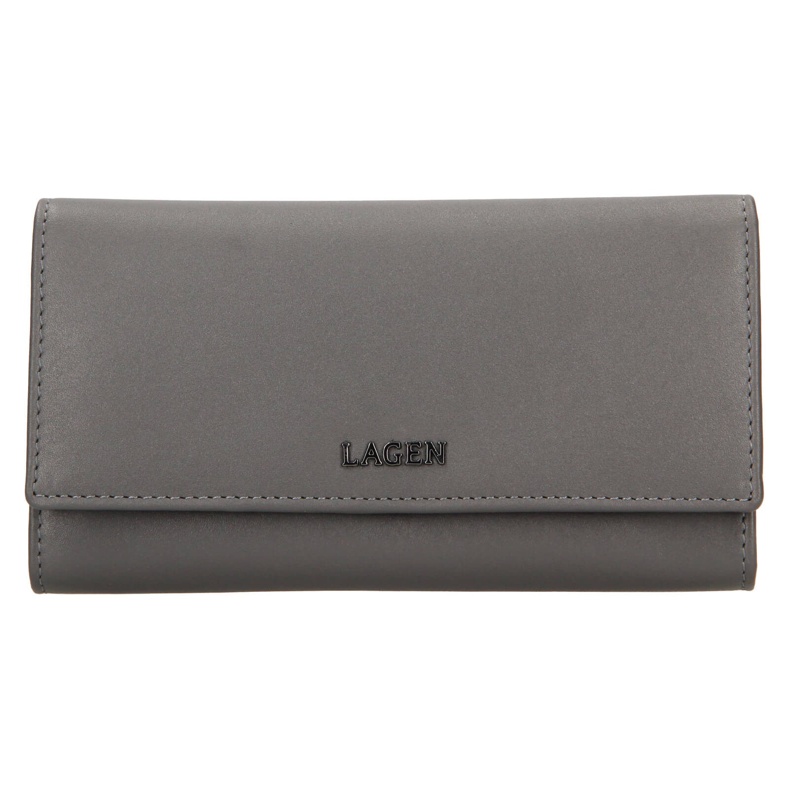 Dámská kožená peněženka Lagen Carlas - šedá