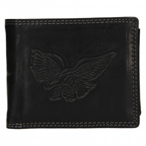 Pánská kožená peněženka SendiDesign Eagle - černá