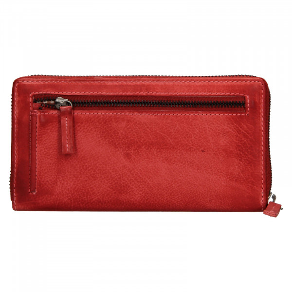Dámská kožená peněženka Lagen Maria - červená