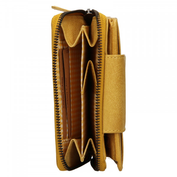 Dámská kožená peněženka Lagen Agáta - žlutá