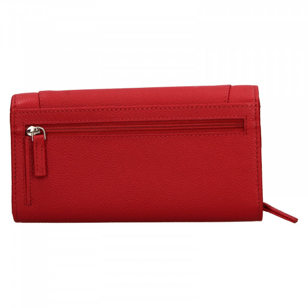 Dámská kožená peněženka Lagen Carlas - červená