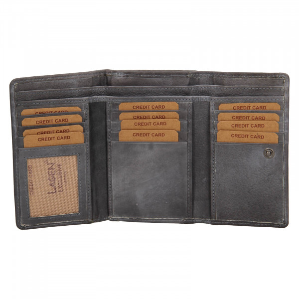 Dámská kožená peněženka Lagen Denissa - šedá