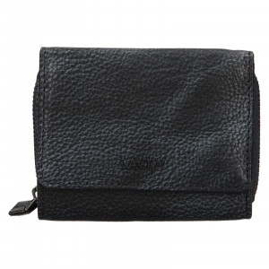 Dámská kožená peněženka Lagen Viola - černo-modrá