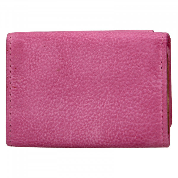 Dámská kožená slim peněženka Lagen Mellba - růžová
