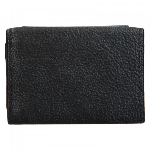 Dámská kožená slim peněženka Lagen Mellba - černo-modrá