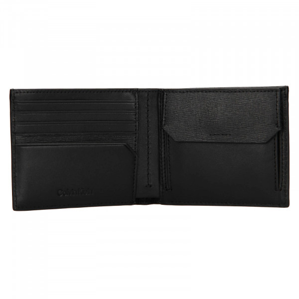 Pánská kožená peněženka Calvin Klein Luven - černá
