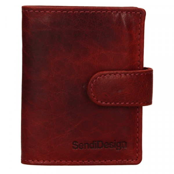 Pánská kožená peněženka SendiDesign Klonnt - červená