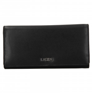 Dámská kožená peněženka Lagen Evelin - černá