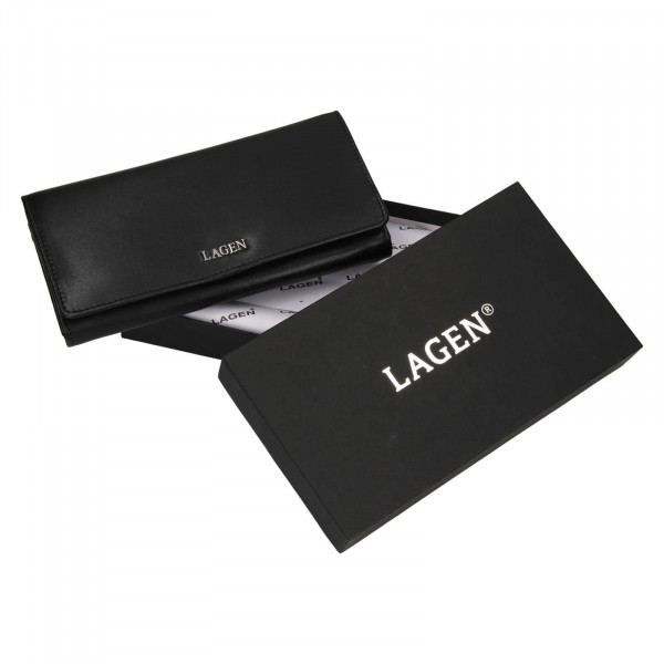 Dámská kožená peněženka Lagen Evelin - černá