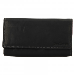 Dámská kožená peněženka SendiDesign Dinta - černá