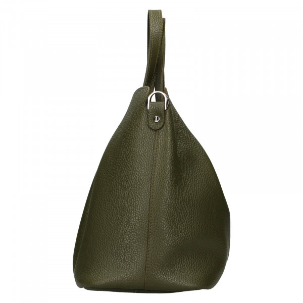 Dámská kožená kabelka Facebag Karla - olivová