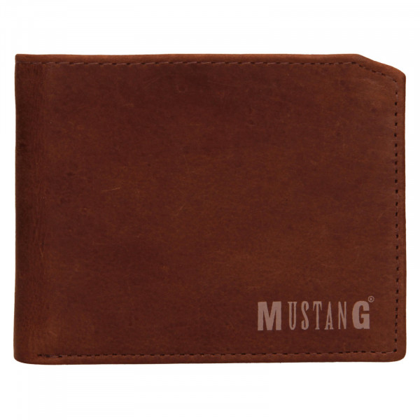 Pánská kožená peněženka Mustang Pavlen - hnědá