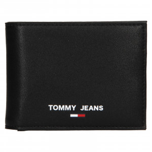 Pánská kožená peněženka Tommy Hilfiger Jeans Less - černá