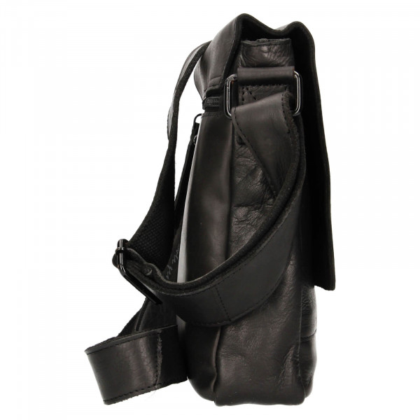 Pánská kožená taška přes rameno Mustang Laden - černá