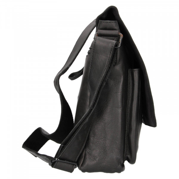 Pánská kožená taška přes rameno Mustang Davids - černá