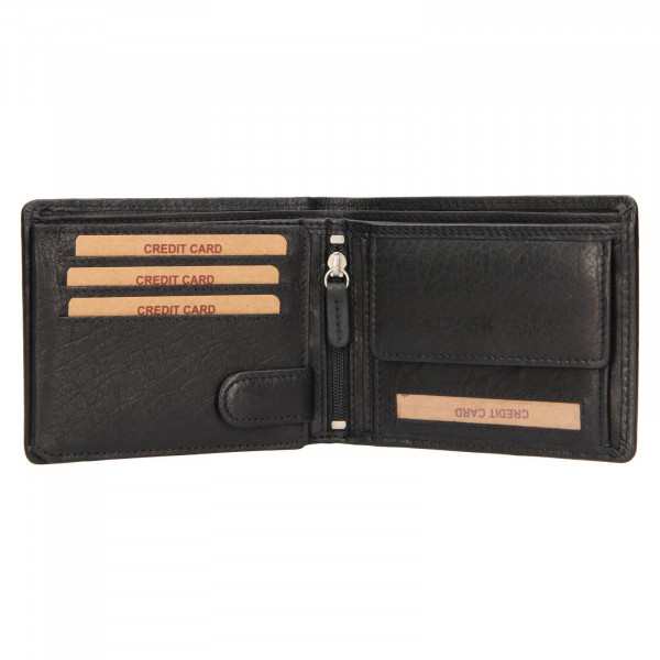 Pánská kožená peněženka Lagen Peterse - černá