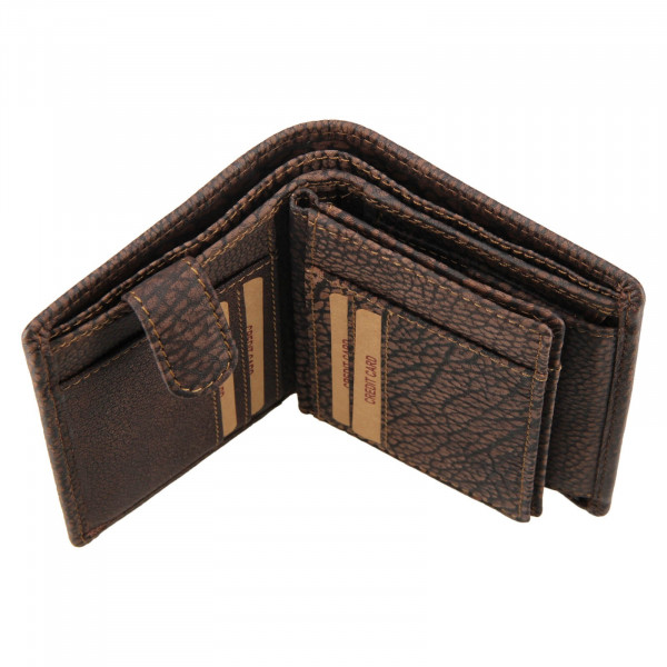 Pánská kožená peněženka Lagen Pavolov - hnědá