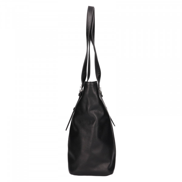 Elegantní dámská kožená kabelka Katana Irnise - černá
