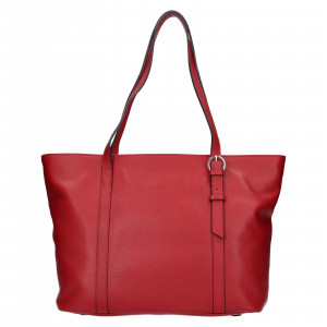 Elegantní dámská kožená kabelka Katana Irnise - červená