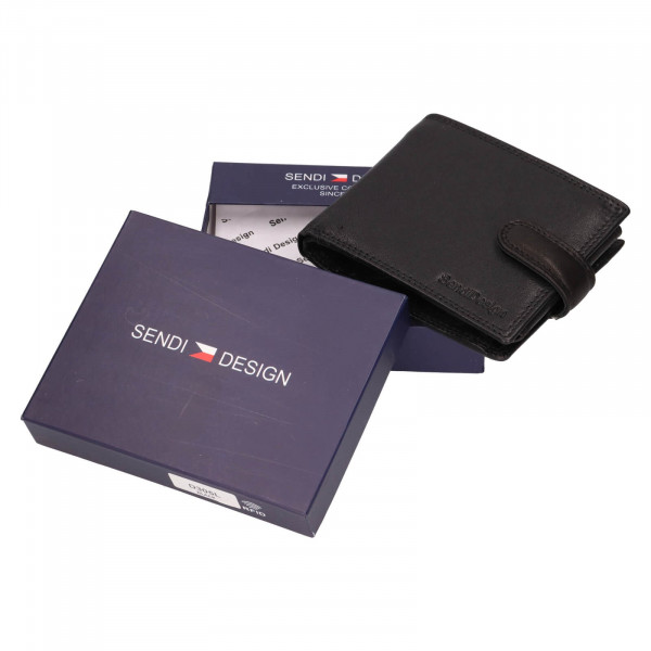 Pánská kožená peněženka SendiDesign Chlore - černá