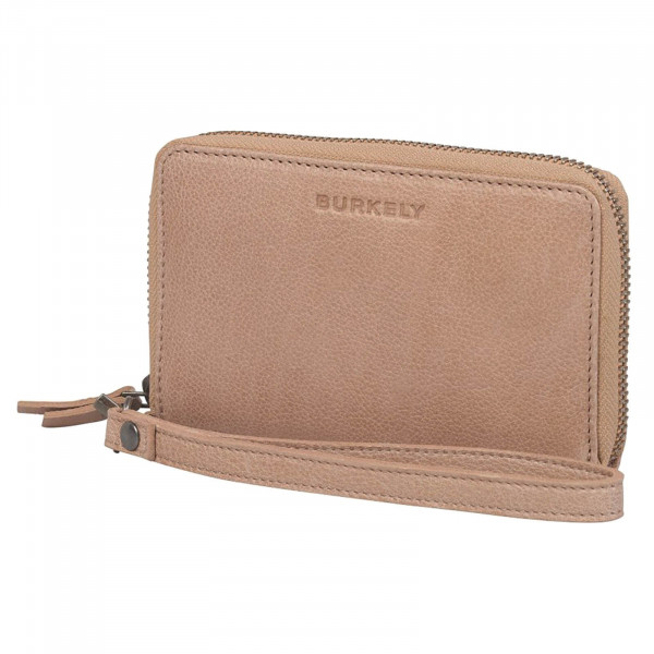 Dámská kožená peněženka Burkely Wristlet - béžová