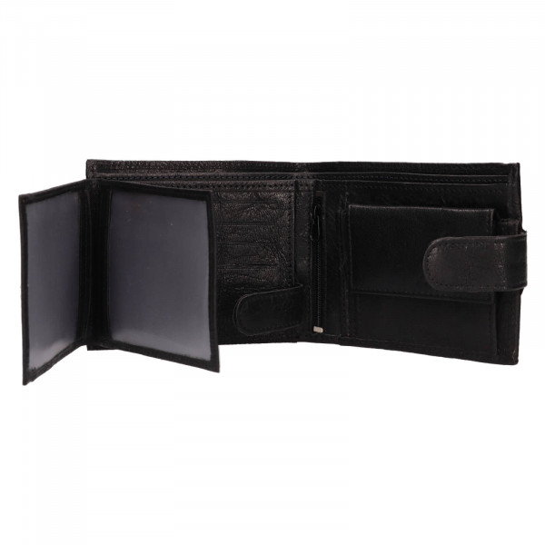 Pánská kožená peněženka Mustang Banel - černá