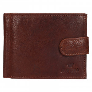 Pánská kožená peněženka Mustang Banel - hnědá