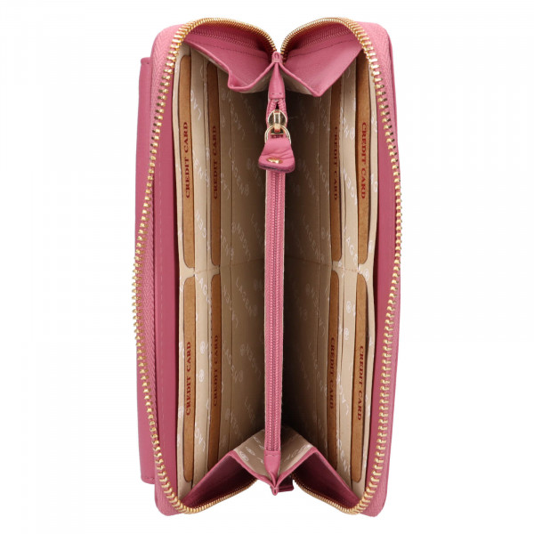 Dámská kožená peněženko-kabelka Lagen Ghitae - růžová