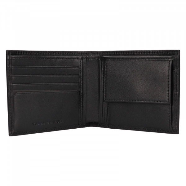 Pánská kožená peněženka Tommy Hilfiger Aurell - černá