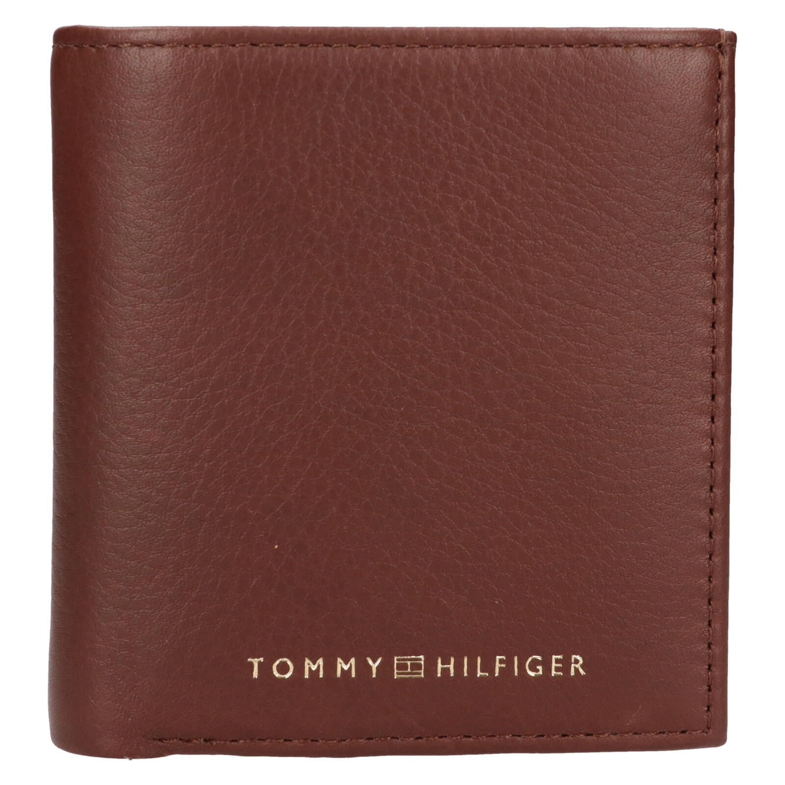 Malá pánská kožená peněženka Tommy Hilfiger Wick - hnědá