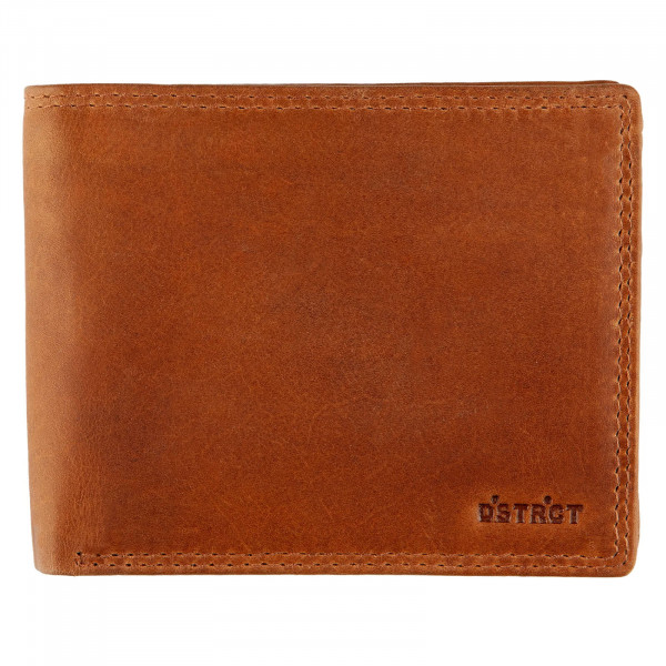 Pánská kožená peněženka DSTRCT Luis - koňak