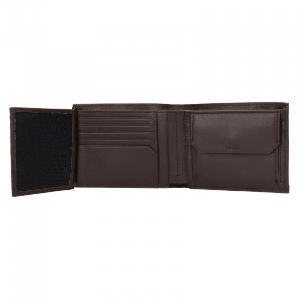 Pánská kožená peněženka Calvin Klein Gaven - hnědá