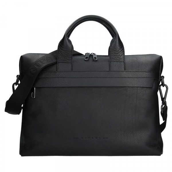 Luxusní kožená pánská taška Ripani Alberto - černá
