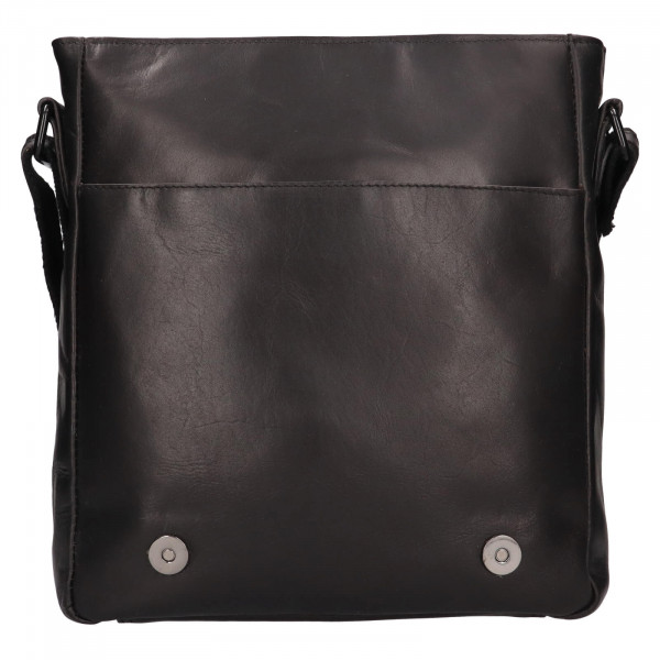 Pánská kožená taška přes rameno Mustang Mades - černá