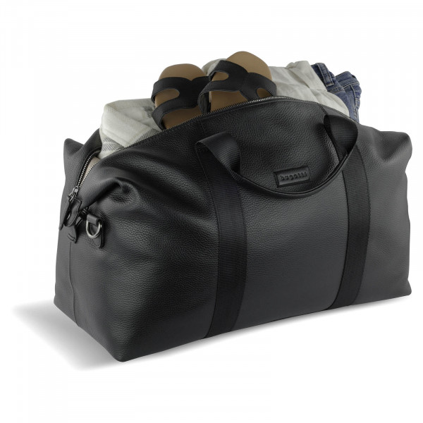 Kožená cestovní taška Bugatti Disse - černá