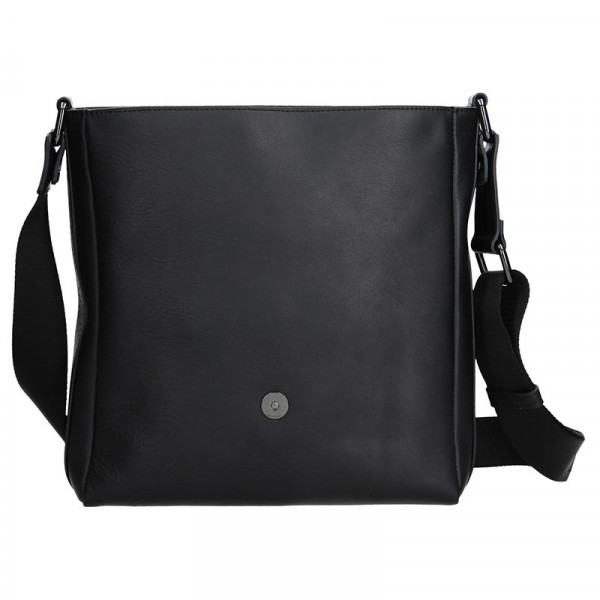 Luxusní kožená panská taška Ripani Saturn - černá