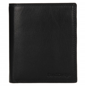 Pánská kožená peněženka SendiDesign Netter - černá